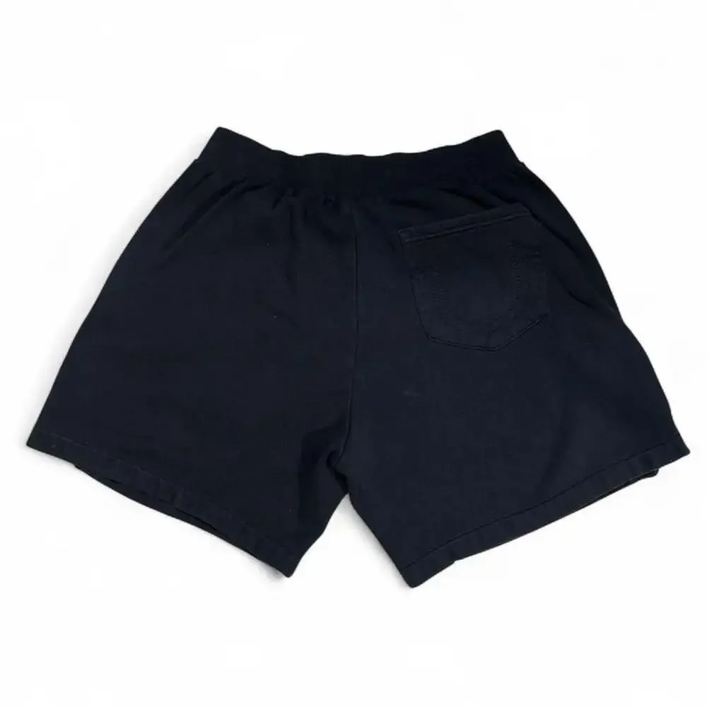 True Religion Sweatshorts Black Orange Logo Large